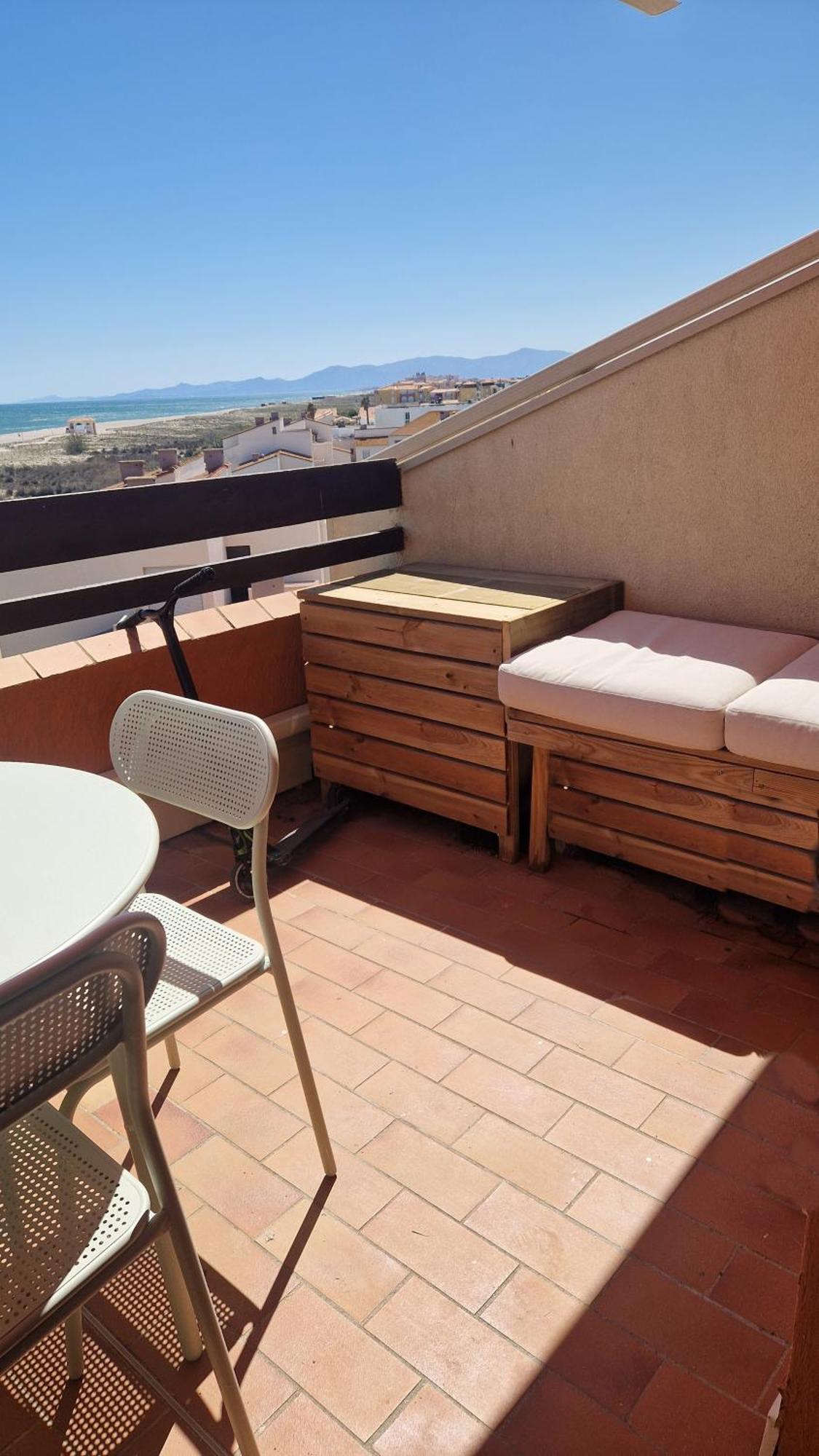 Appt T1 Bis, Terrasse Face Mer, Renove, Climatise